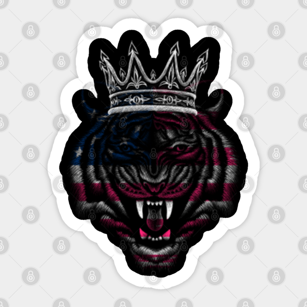 Tiger American Flag USA - Tiger American Flag Vintage Independenc